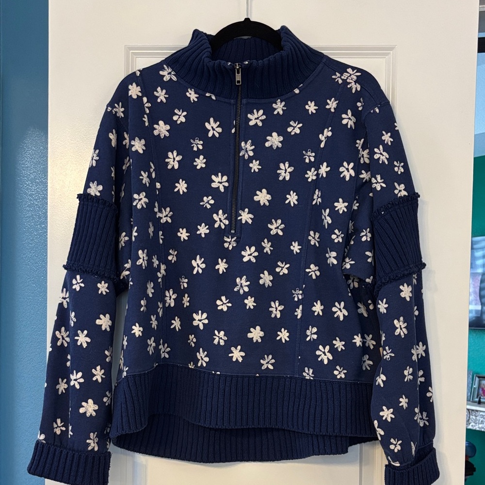 Anthropologie “Daily Practice” Quarter Zip Sweatshirt - Size XL
